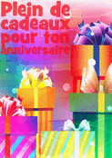F&ecirc;te color&eacute;e avec des cadeaux &eacute;clatants